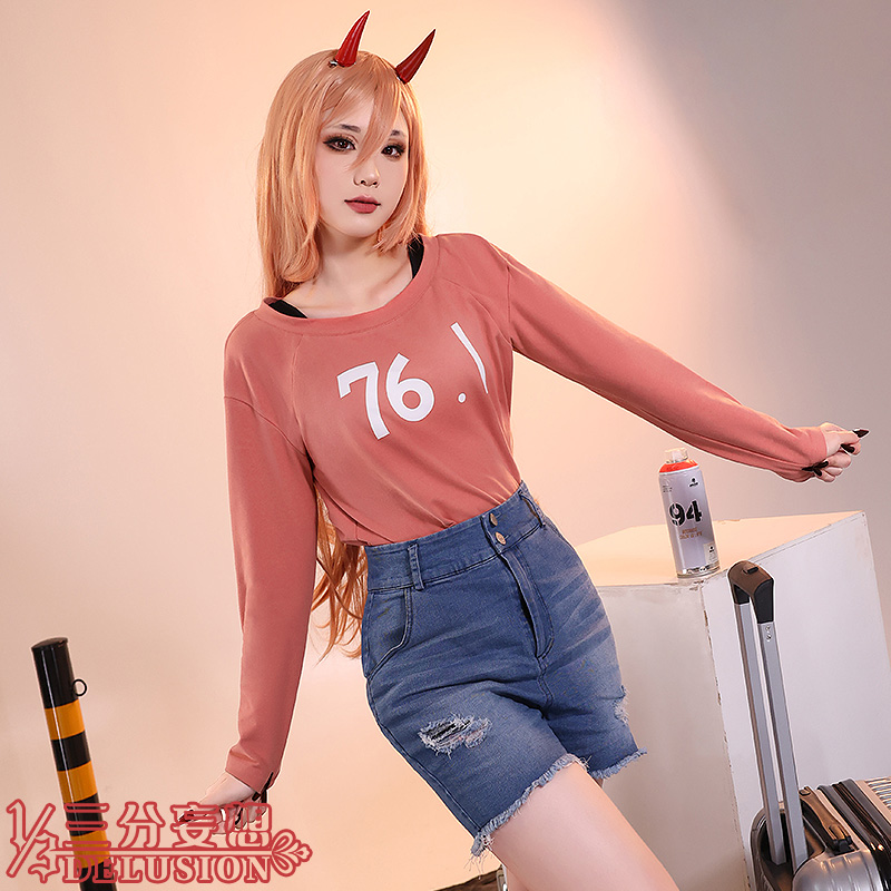 체인소 맨 삼점 망상 cosplay 여장 쿠스코로동만상 여성 여성복 : 제트구대