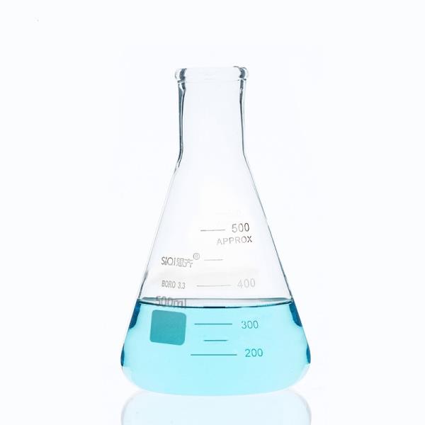 학교 실험실 장비 삼각 플라스크 2 개/500ml 유리 : 진화상사1