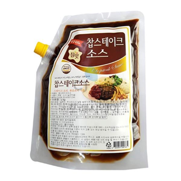 평강푸드 참맛 찹스테이크소스 1kg : 그린푸드마켓