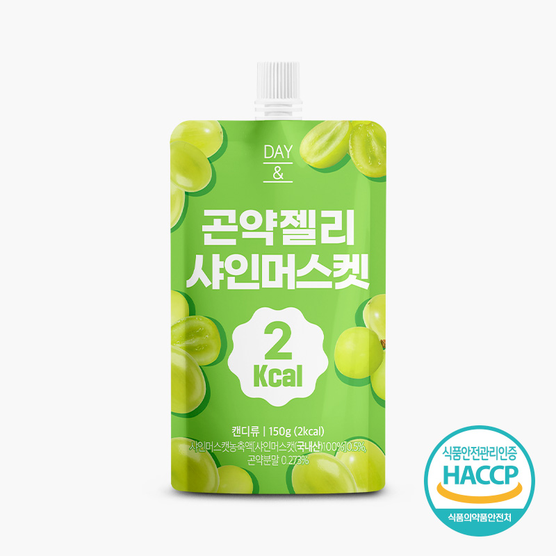 [오늘출발] 데이앤 곤약젤리 샤인머스켓맛 샤인머스켓, 150g, 20개 : 참앤들황토농원