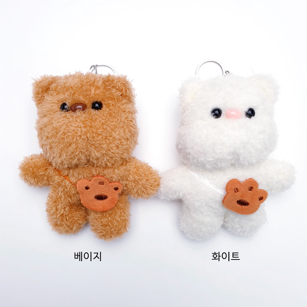 뽀송 얼크니 큐티 베어 인형 키링 악세사리 부자재 : 앤쥬얼리 동대문종합시장