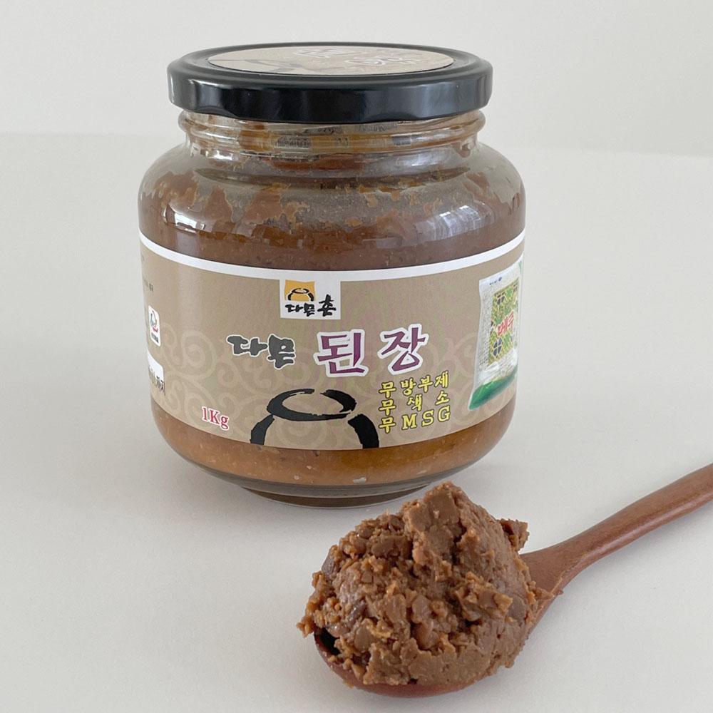 [열두달다믄촌]된장 집된장 맛있는된장 재래식 시골 국산콩100% 1kg : 열두달다믄촌