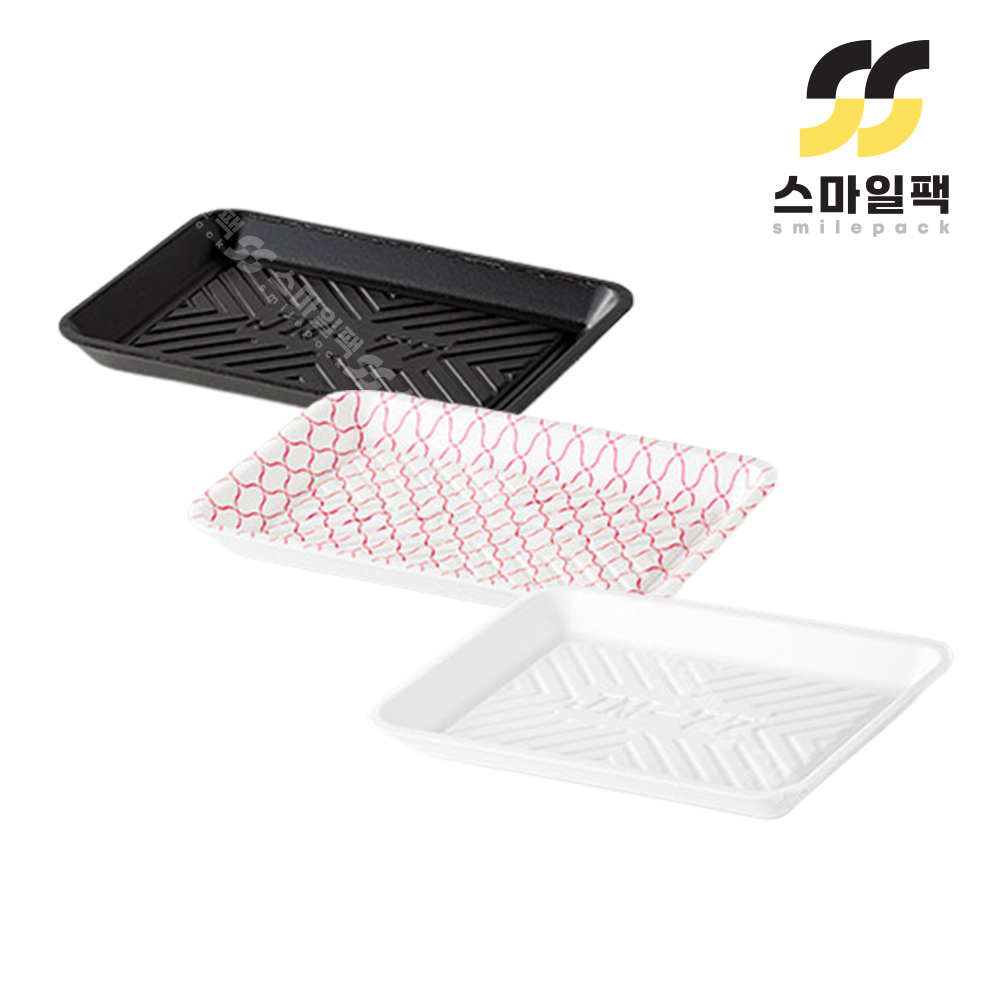 일회용 PSP 트레이 JM-77호 반찬 정육 수산 떡 포장 800개 : 스마일팩