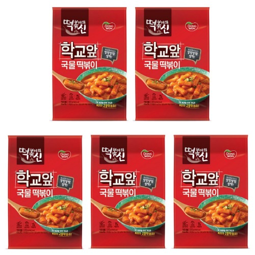 동원 떡볶이의신 학교앞 국물떡볶이 372g (2인분) x 5개 맛있는 식사 간식 안주 야식 간편한 조리 요리 : DAEWONAR