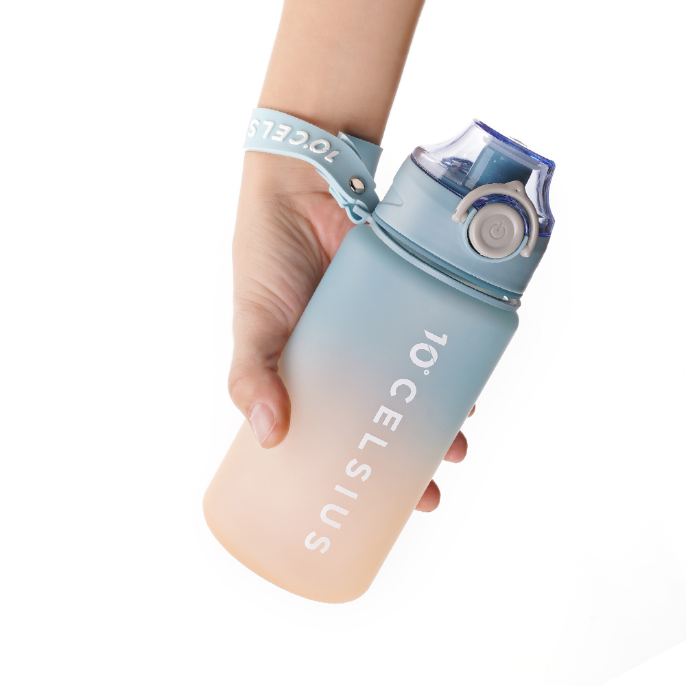 10도씨 600ml 레인보우 스포츠보틀 블루 - 트라이탄 보틀/어린이물병 / 스트랩보틀 : 캐리보틀