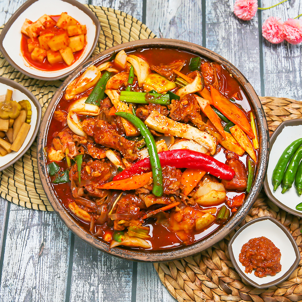 백림정 볶음탕 닭볶음탕 닭도리탕 찜닭 밀키트 캠핑 3인분 : 백림정
