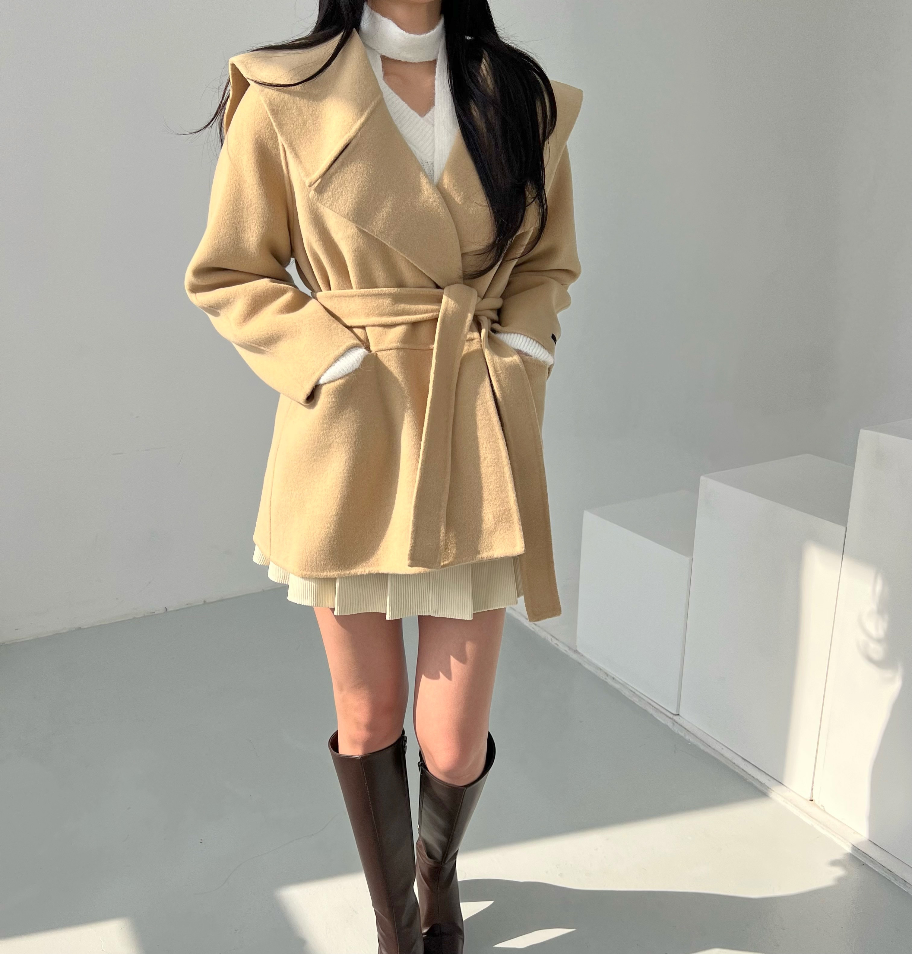 세일러 숏 핸드메이드코트 여자코트 : 광주 원하나