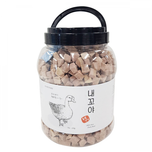 PD러브펫츠 독 내꼬야 동결건조 간식 치킨 오리 큐브 500g 2종세트 강아지 한입트릿 : 러브펫츠