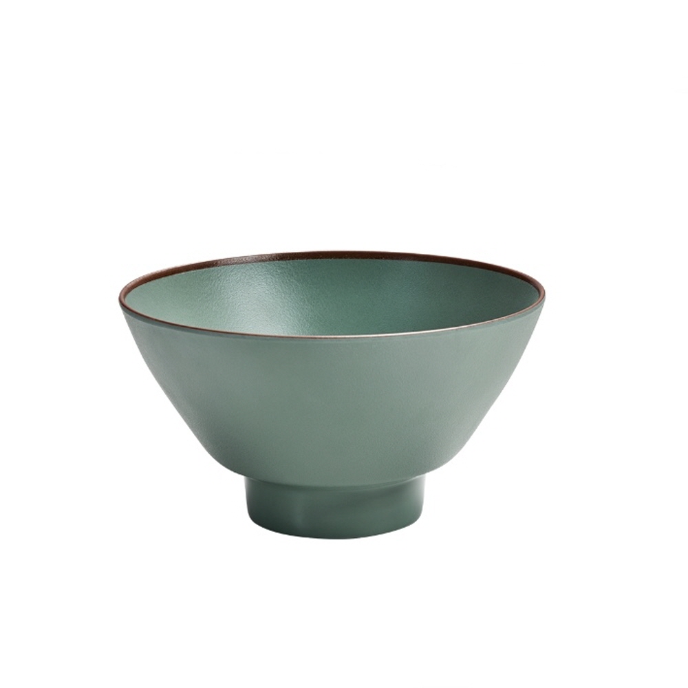 멜라민 궁 그린 냉면 라면 그릇 21.5cm : 아로하데코