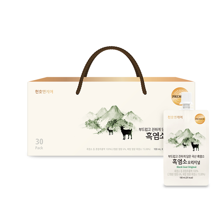 천호엔케어 지리산 자연방목 흑염소즙 흑염소진액 엑기스 오리지널 30포, 1개 : 천호엔케어