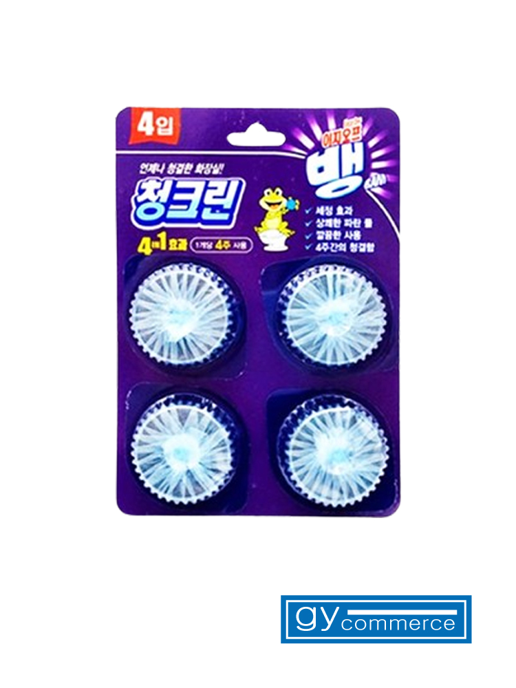 이지오프뱅 청크린 드롭 4입 변기세정제 : gy 커머스