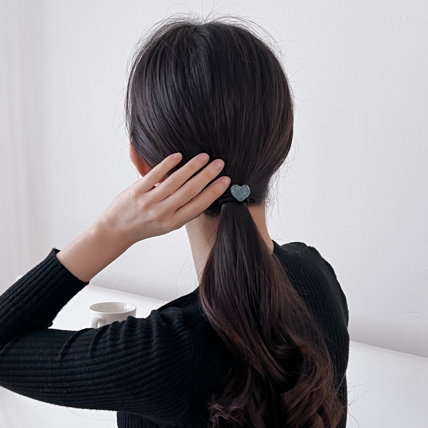 제이앤제이 반투명 하트 헤어끈 : 에피아블