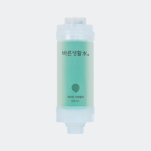 바른생활수 프리미엄 비타민 샤워필터 염소 녹물제거 샤워기 필터 unscented : 바른생활수