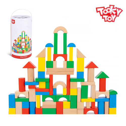 [투키토이]원목블럭 100pcs : 서원에듀몰