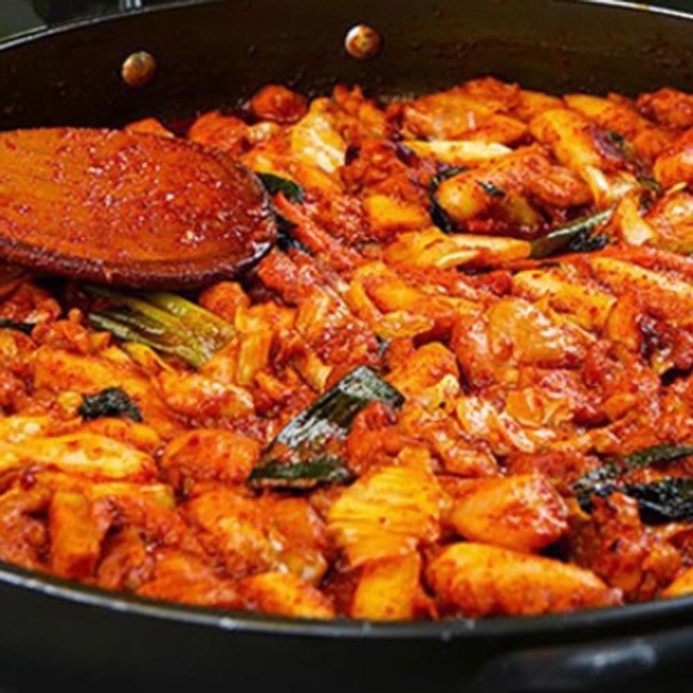 캠핑 닭갈비 순살 닭어깨살 구이 양념 춘천 500g : 신길컴퍼니