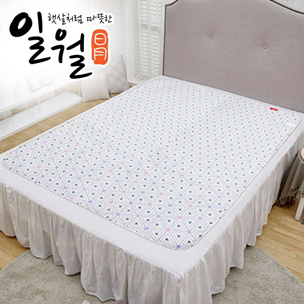2025년형 일월전기매트 카본매트 삼각포그니 더블 140x180 물세탁 워셔블 침대용 : 휴림생활건강