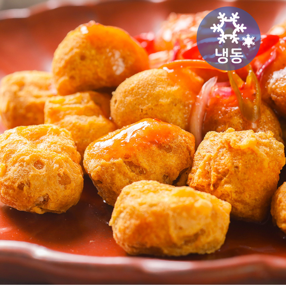 굿프랜즈 깐풍기 1kg/냉동 닭고기 닭 튀김 간식 식자재 급식 반찬 안주 분식 HACCP : 유진몰