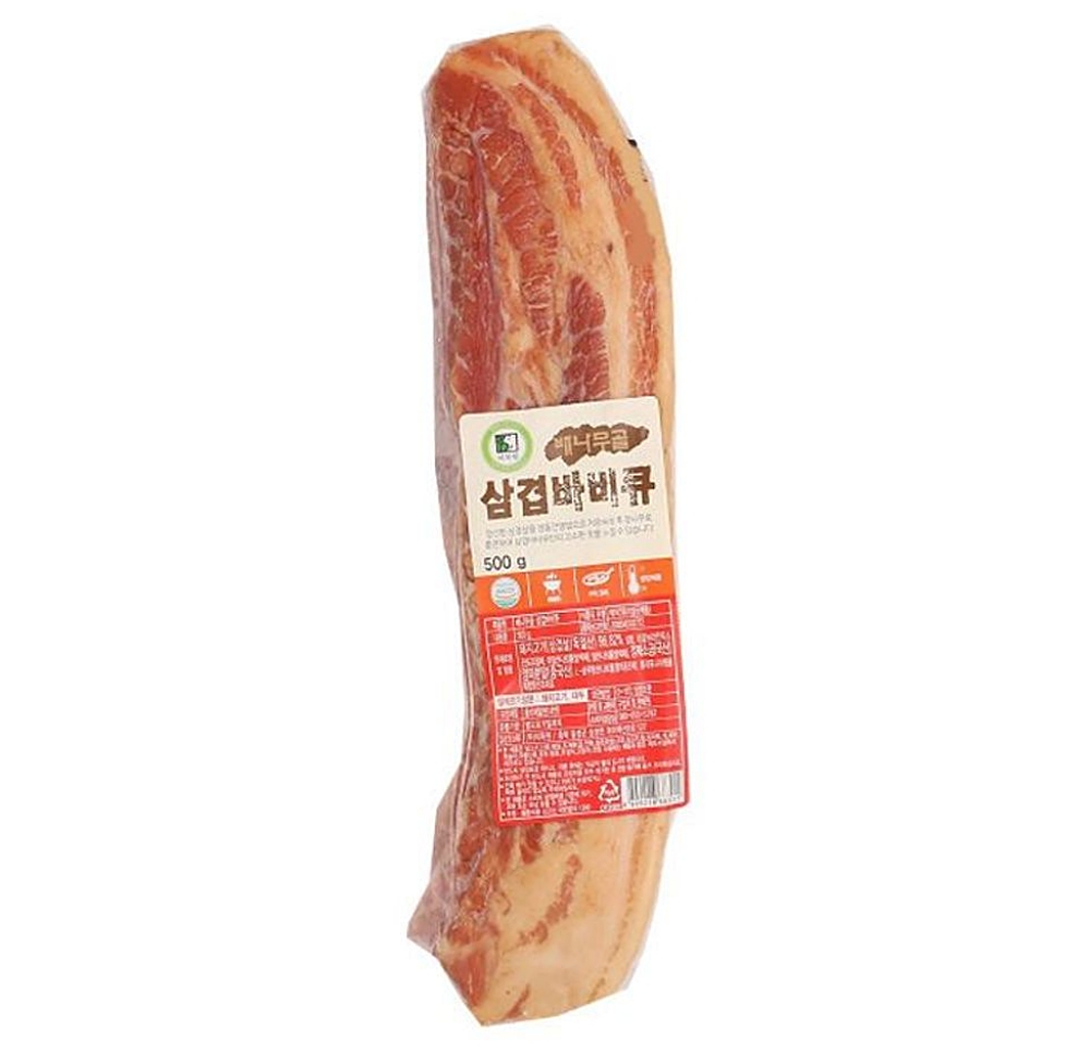 배나무골 통 이목원 삼겹 바비큐 500G 바비큐 : 수앤서마켓B