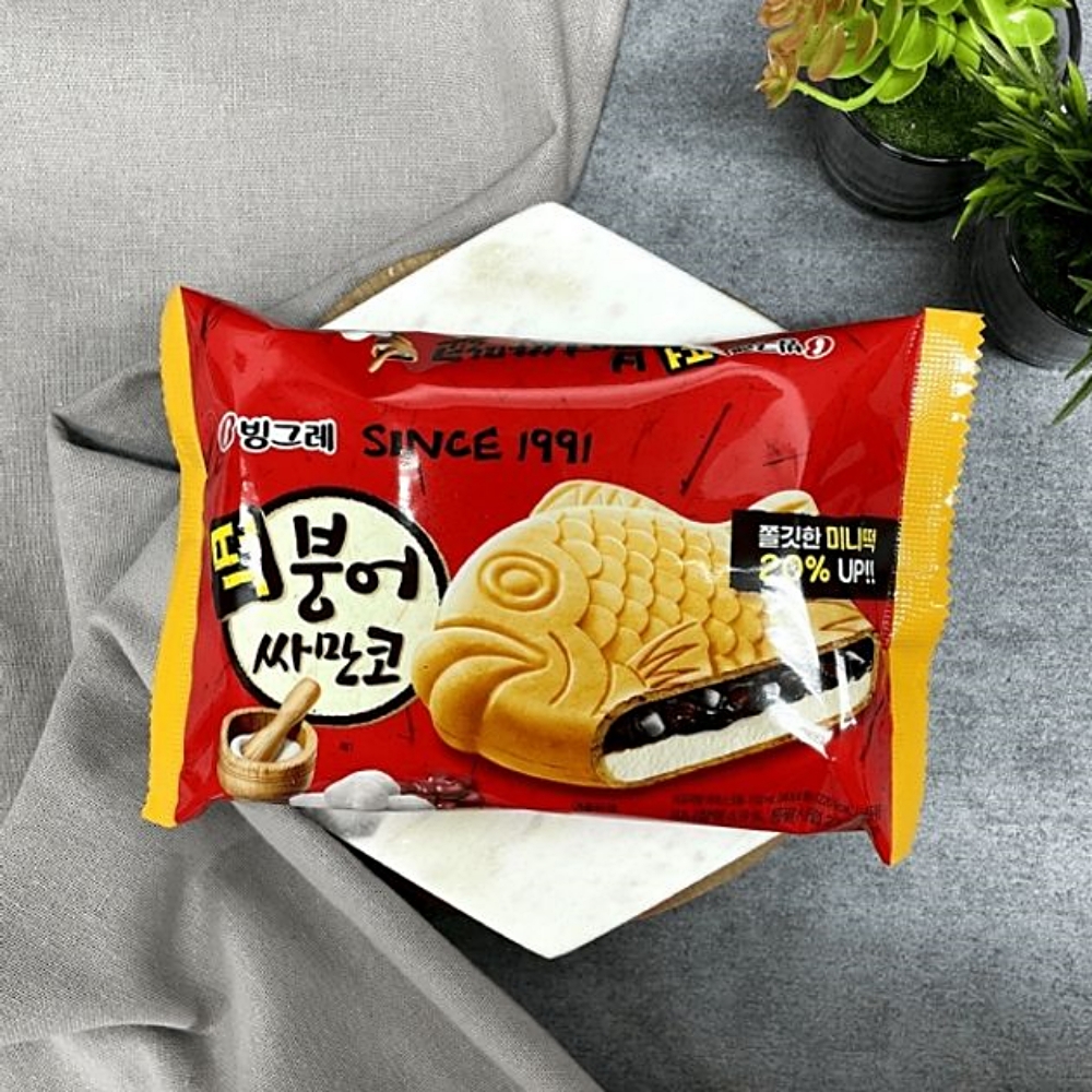 떡붕어싸만코 샌드아이스크림 맛이 있지 떡붕어 싸만코 30개 빙그레 : 수앤서마켓B