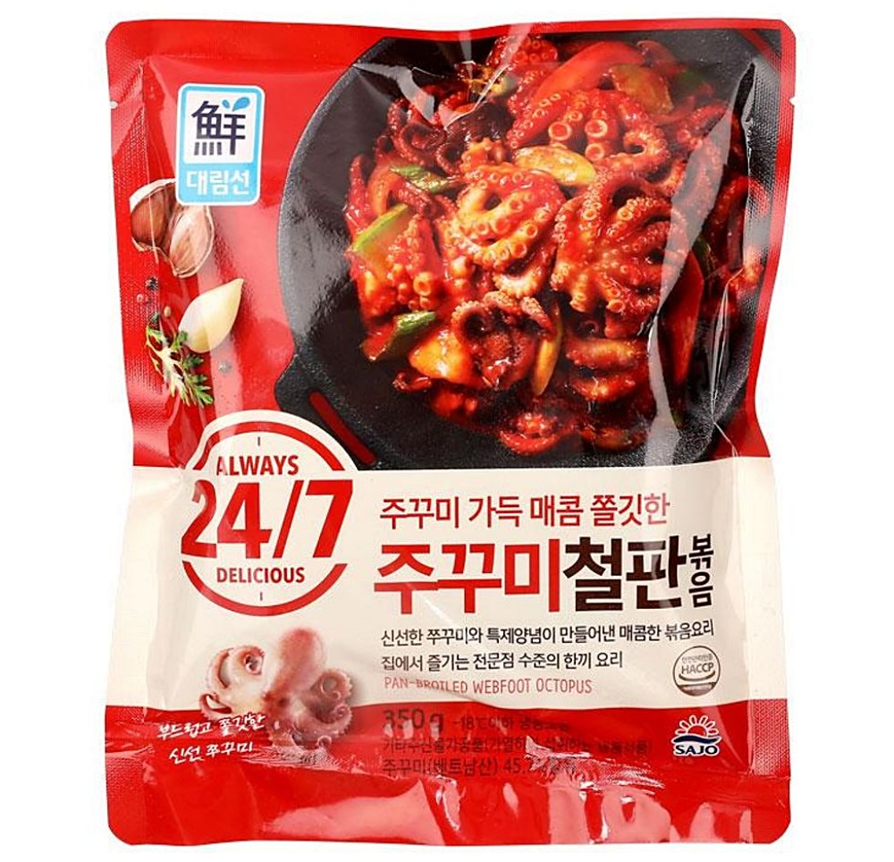 쭈꾸미 수산가공식품 사조대림 철판볶음 350G 해물볶음류 : 수앤서마켓B
