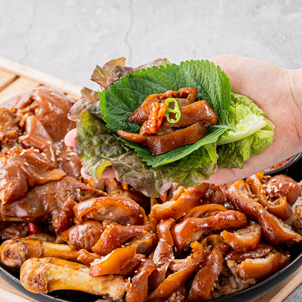 삼대가 한방육수 쫄깃한 미니족발 국내산 900g(통족발)+새우젓증정 : 삼대가족발
