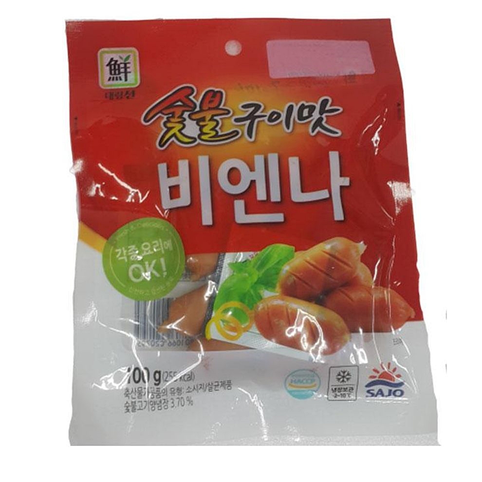 숯불 축산가공식품 대림 비엔나 100g 소시지 : 수앤서마켓B