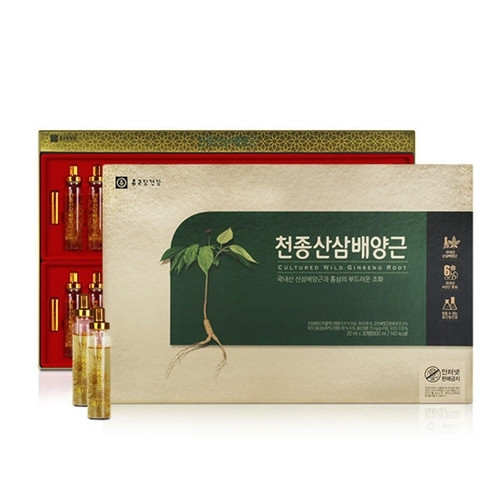 바라던건강 천종산삼배양근 앰플 30병 종근당건강 국내산 천종삼 진액 부모님 상견례 선물 : 바라던건강