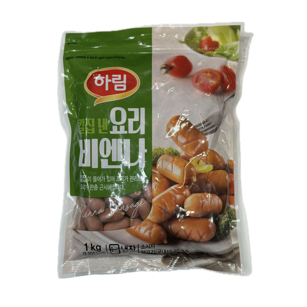 하림 칼집 낸 요리 비엔나 1kg : 햇살누리
