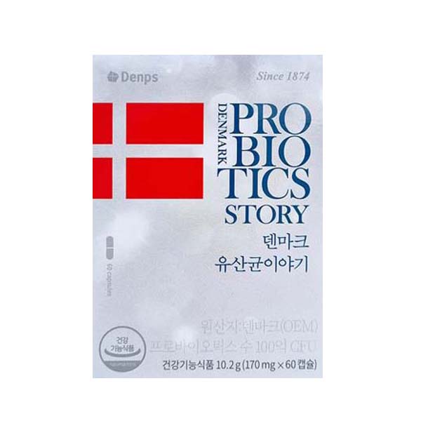 [덴프스] 덴마크 유산균 이야기 170mg x 60캡슐 1박스 /GD : 주식회사 그린데이