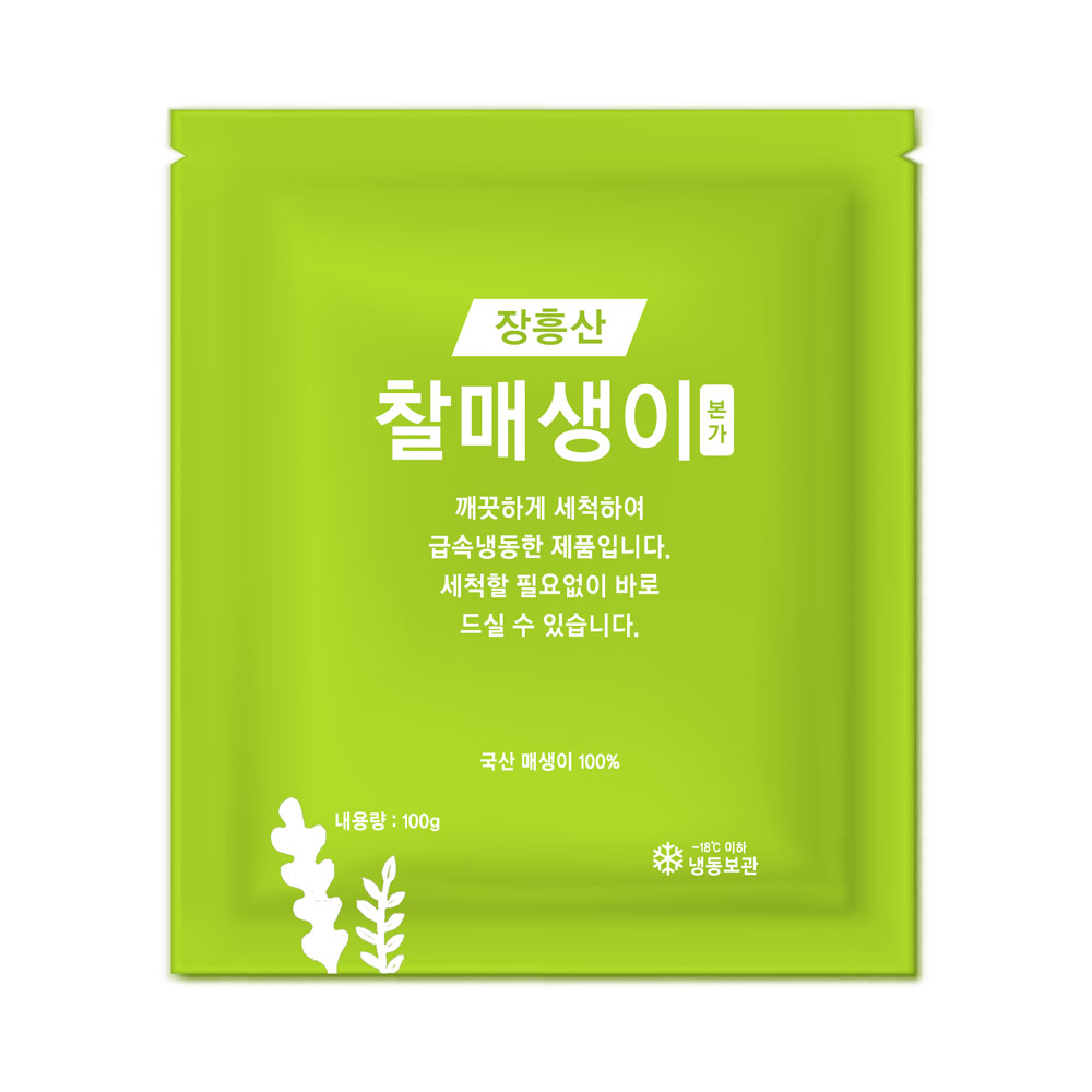 [해동찬가] 국내산 장흥 찰 매생이 100g x 3팩 / 5팩 / 10팩 : 해동찬가