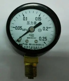 압력 게이지 y40 직경 40mm 구리 나사 m10x1 0-0.25mpa : 수인B유통