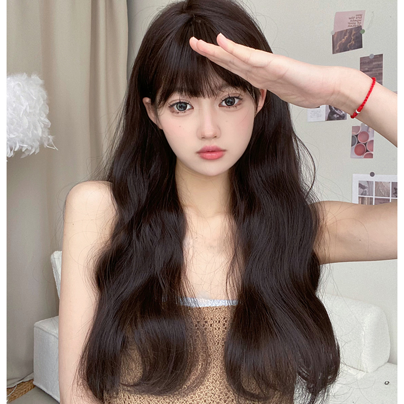 마이뚜뚜 여성 긴머리 웨이브 전체가발 MZ96 : eunoia wig