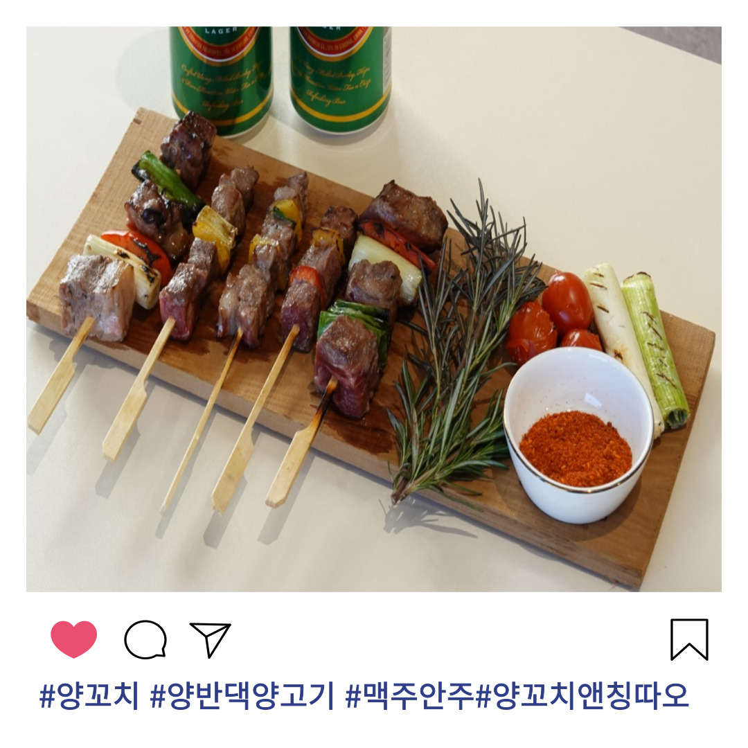 양반댁 양고기 양꼬치 큐브 (400g) 손질된 양갈비 양깍두기 양꼬지 (소스제공) : 양반댁양고기