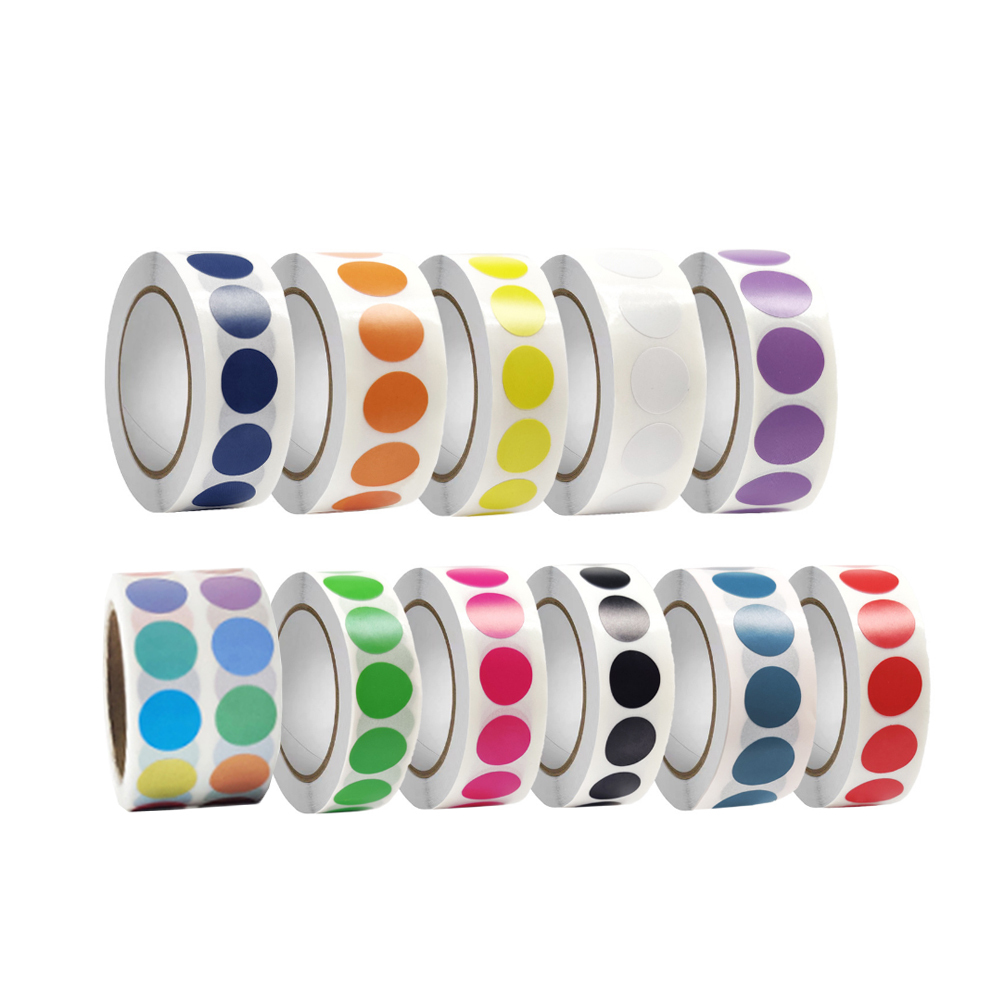 포인트 칼라 팬시 롤 스티커 13mm 도트 라벨 견출지 디자인 문구 사무용품 특수지스티커 : 마켓 BUCKS