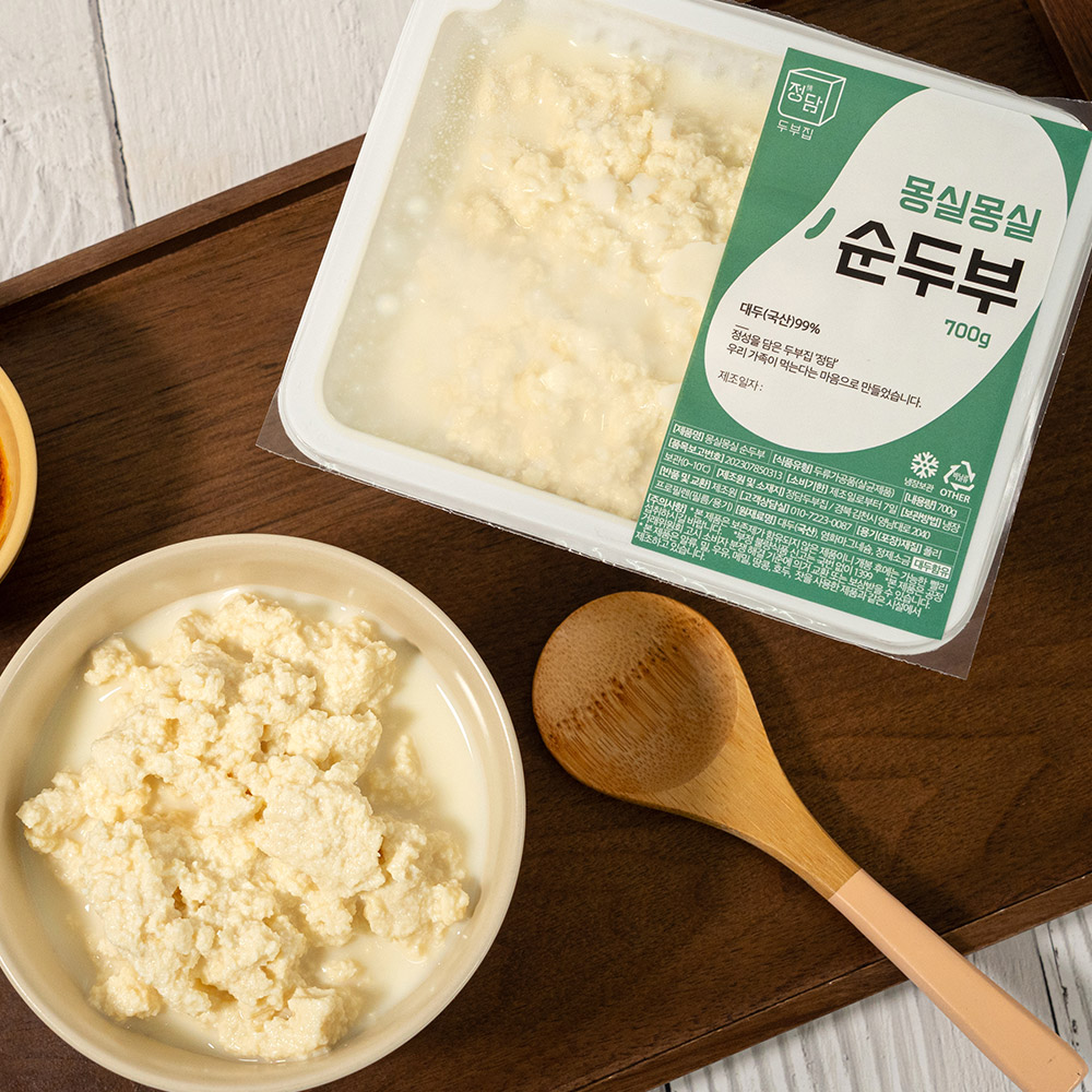 정담두부집 수제 손두부350gx2모+순두부350gx1팩 국산콩 옛날할머니의정성담은넉넉푸짐 : Hi-hami