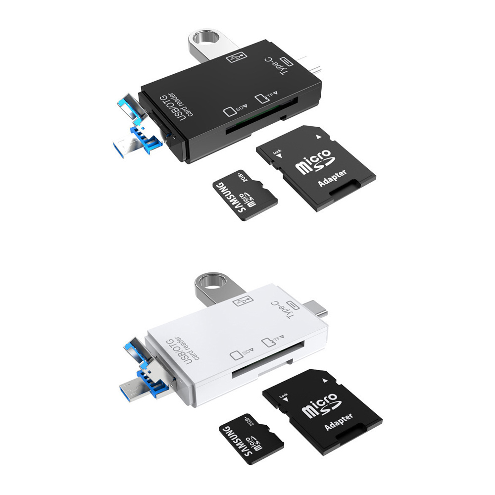 SD카드리더기 OTG 멀티 리더기 TF USB C타입 5핀 젠더 : 투케이아이