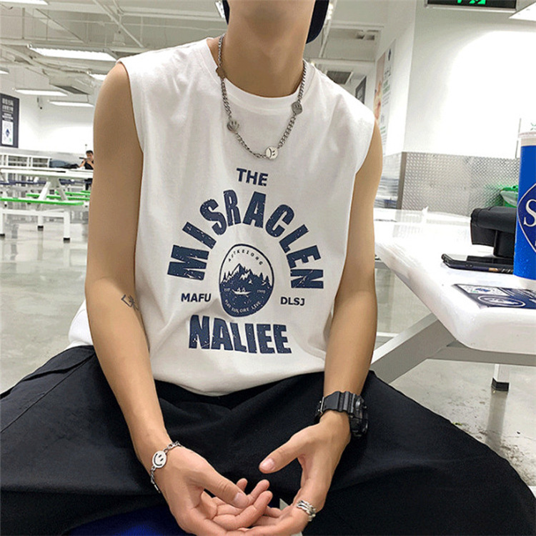 3color 민소매티셔츠 나시 짐웨어 남자 휴양지룩 바캉스 여름 신혼여행 동남아 하와이 : 몰디비안