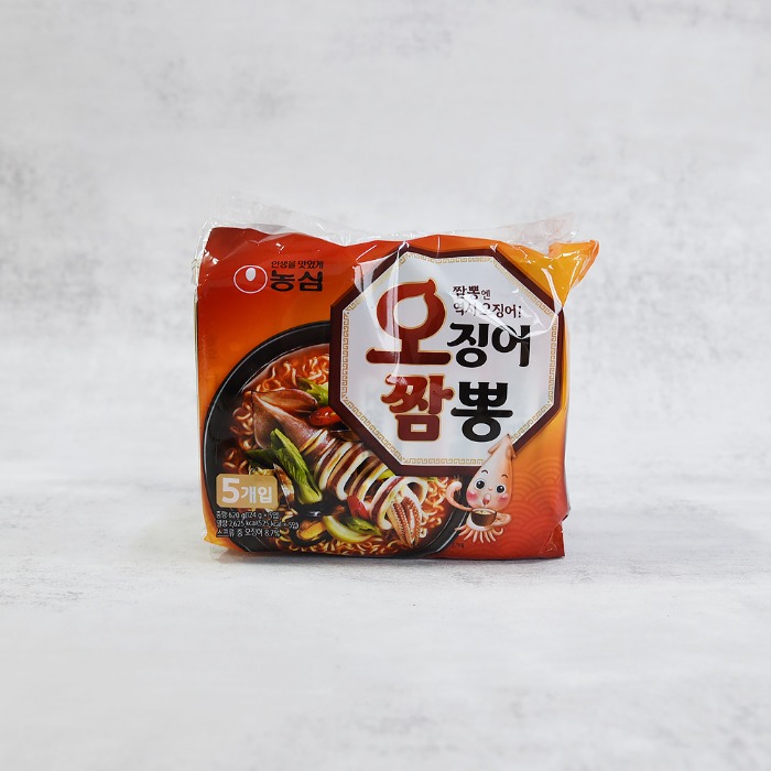 [농심] 오징어짬뽕 124g X 5입 : 미스터 아빠