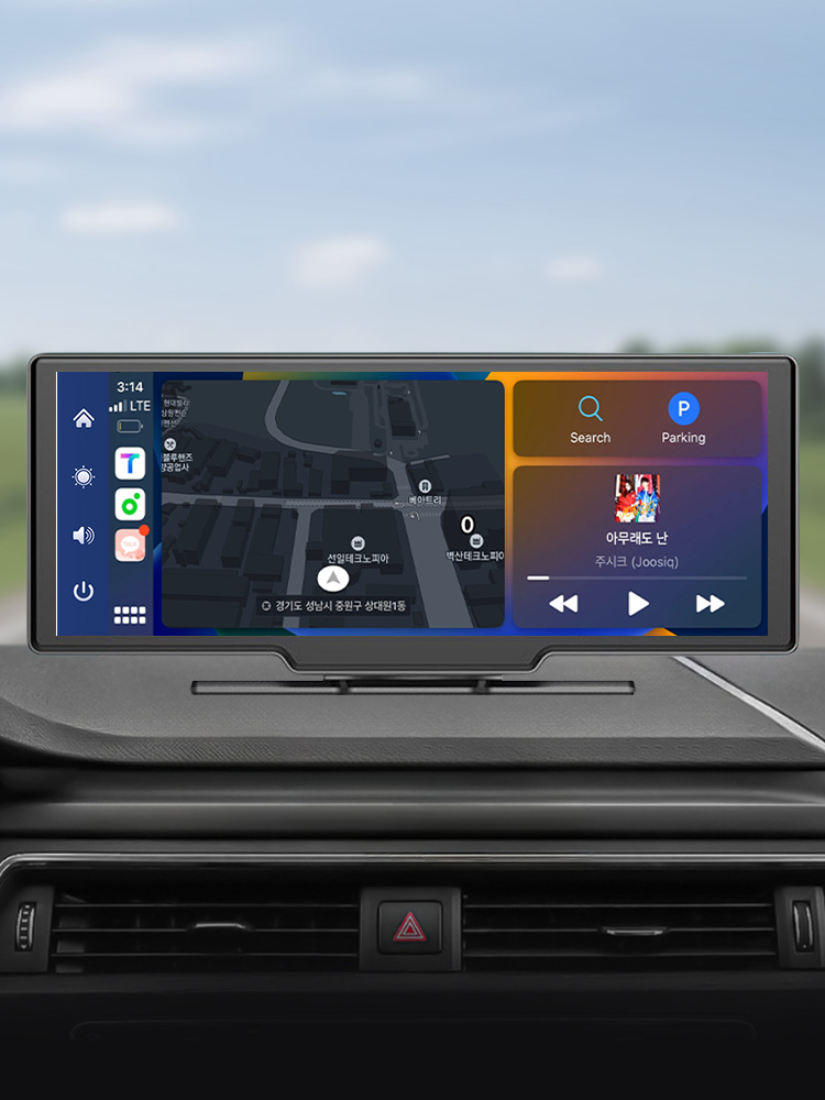모비디안 DRIVE9+ 스마트 안드로이드오토 카플레이 차량모니터 내비게이션 블랙박스 : mobidian