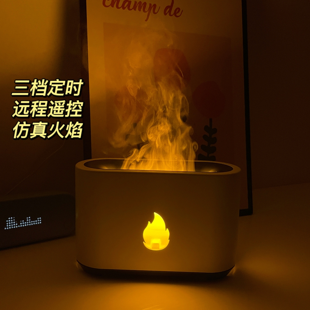 불멍 가습기 거실 사무실 감성 실내 침실 무드등 캠핑 물멍 불꽃 모닥불 탁상용 : 곰달래8788