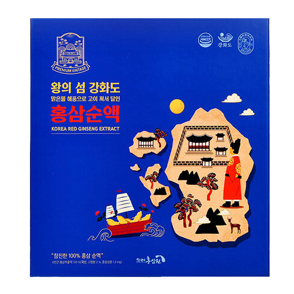 왕의섬 강화도 6년근 홍삼 홍삼순액 30포 : 리미드샵