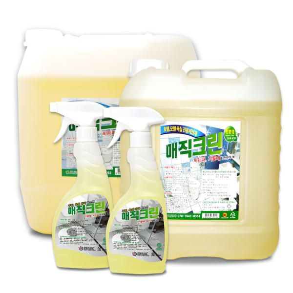 크로바 청소박사 매직크린 곰팡이제거 욕실청소세제 02. 매직크린 500ml x 4개 : 아이비리드