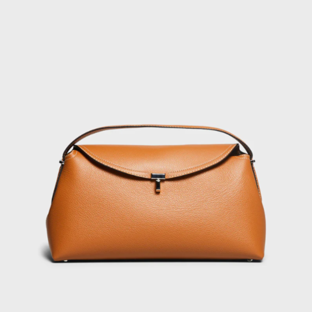 토템 티락 탑핸들 백 탄 T-LOCK TOP HANDLE BAG IN TAN : Frey-ja