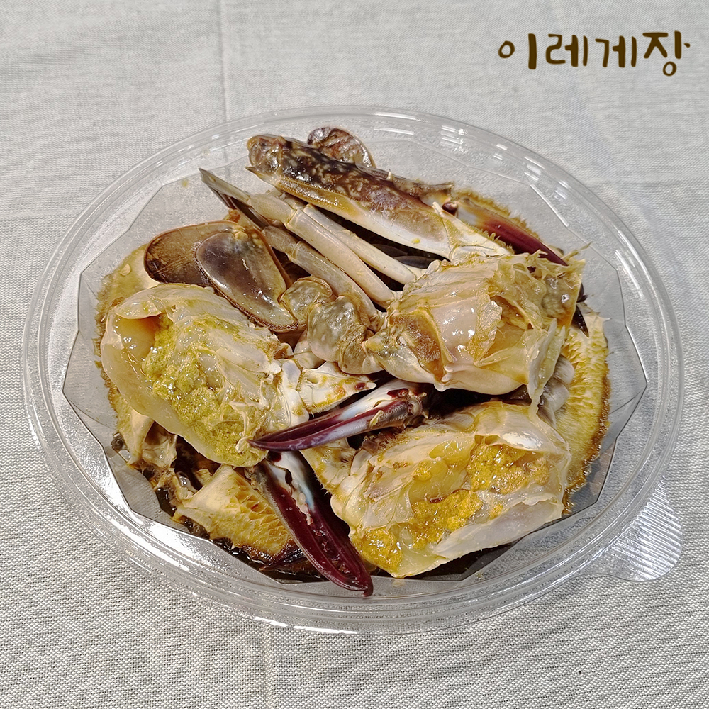 연평도 숫꽃게 살이 꽉찬 손질된 간장게장 2미 : 이레게장 유어김