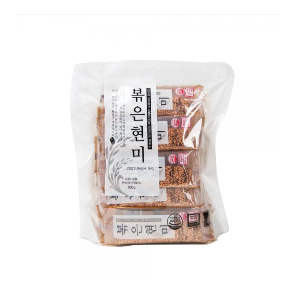 행복우리식품 국산 볶은현미 20g 25개 : 지니s 잡화점