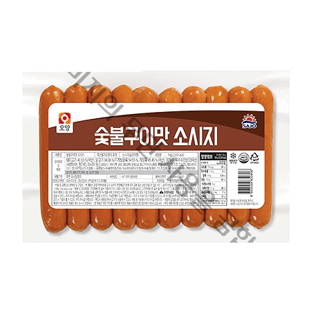 사조오양 숯불구이맛 소시지 100g x 10입 1Kg : 꾸러미24