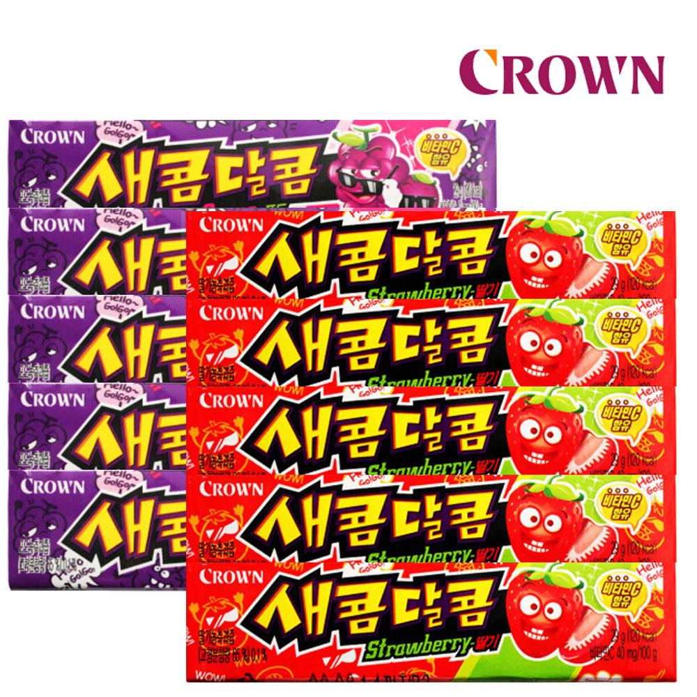 크라운 새콤달콤 29g x10개 5가지맛 교차선택가능 : 아록마켓