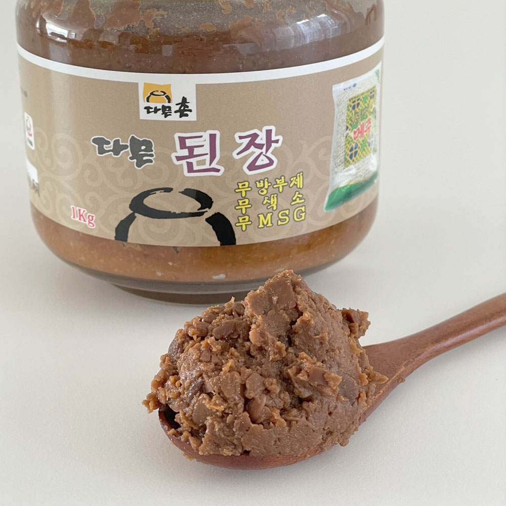 [열두달다믄촌]된장 집된장 맛있는된장 재래식 시골 국산콩100% 450g : 열두달다믄촌