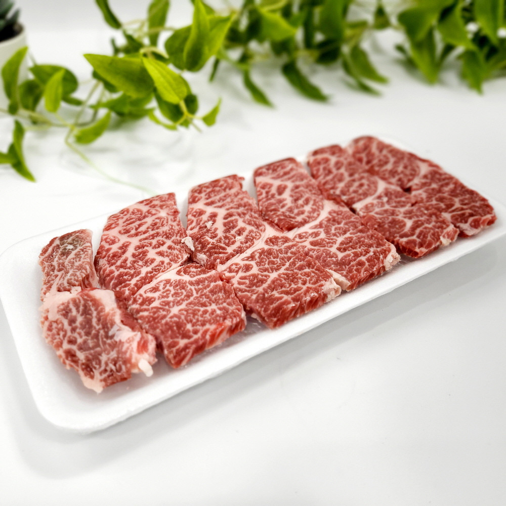 [양천구·화곡동 배달] 투뿔 선물용 눈꽃 마블링 채끝살 100g [경창 한우리축산] : 동네시장 장보기