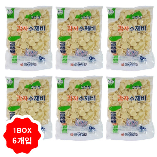 [6입 배송부과] 송학식품 십장생 감자수제비 2kg 쫄깃 식감 업소 식당 탕용 전골용 : 다솜식자재 온라인몰